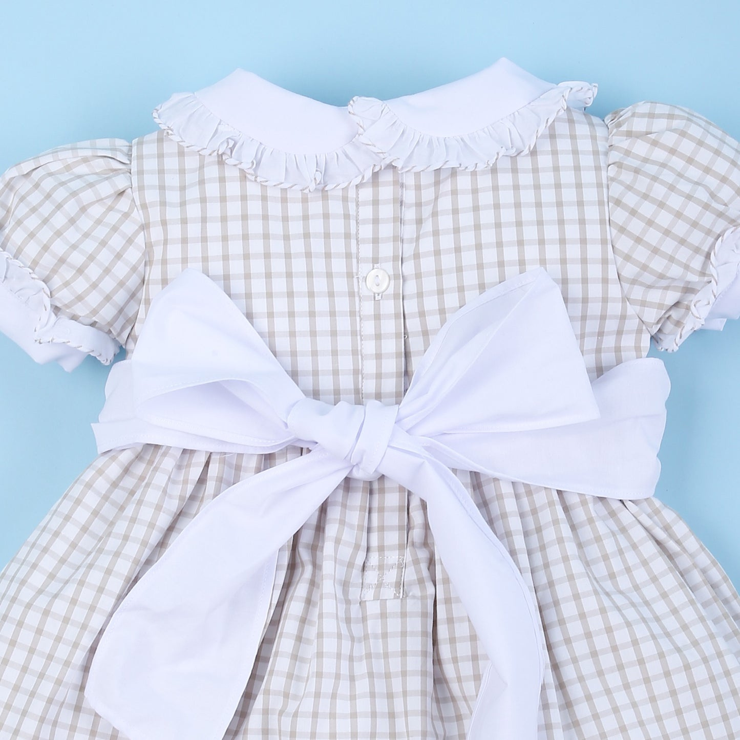 Daniela Geometric Smocked Dress