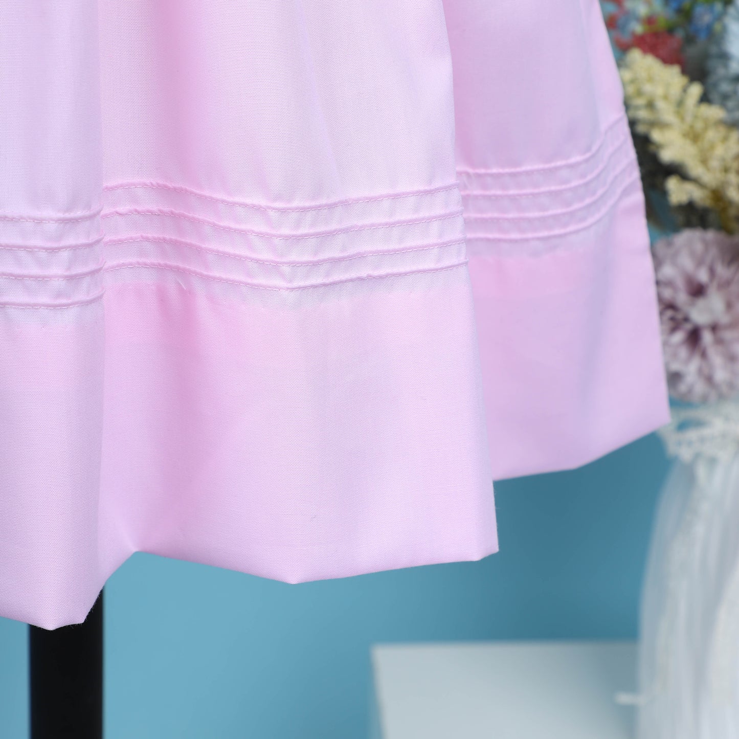 Isabella Pink Embroidery Dress