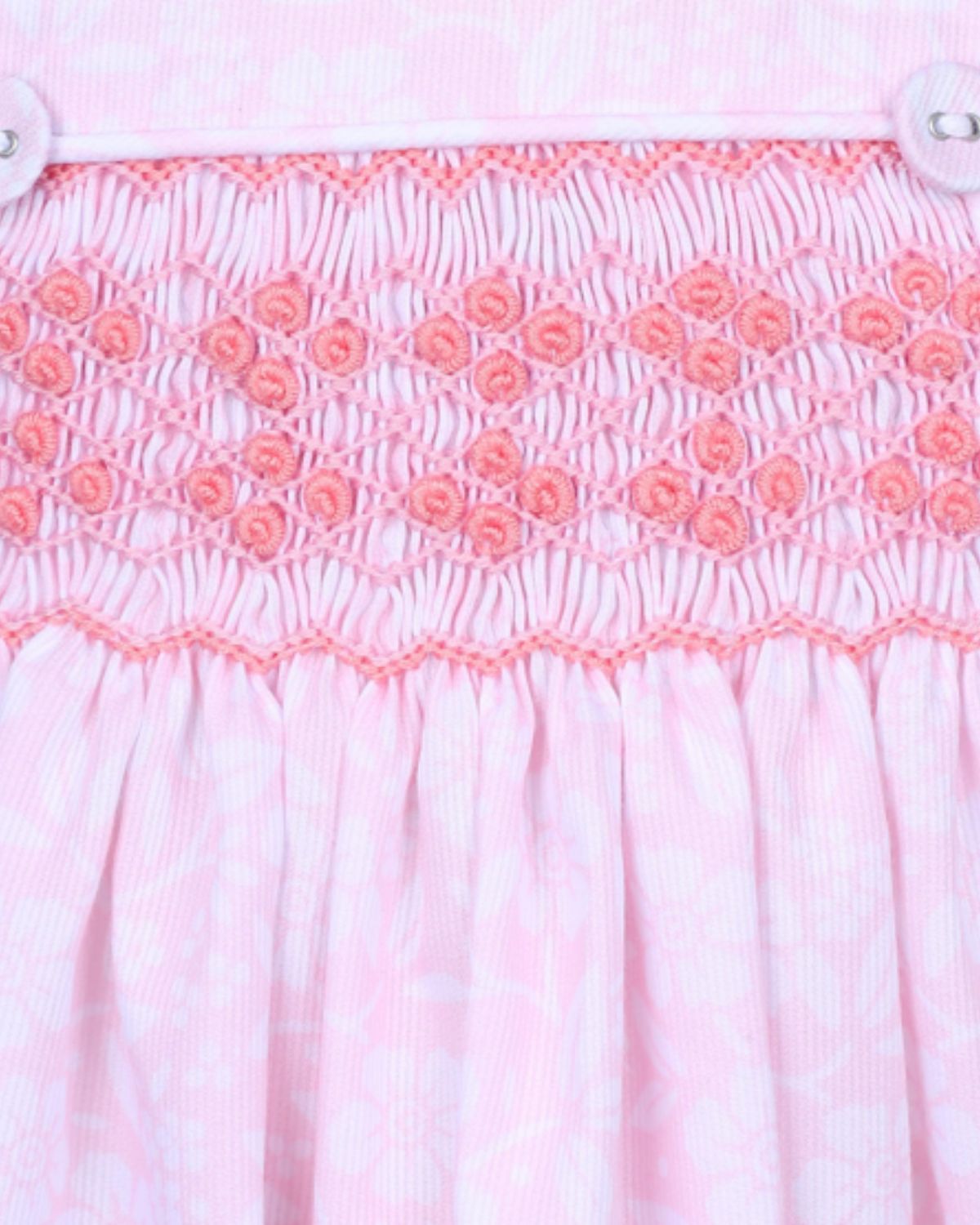 Mirella Pink Hand-Smocked Dress