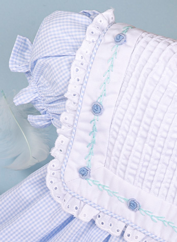 Annette Blue Embroidery Dress
