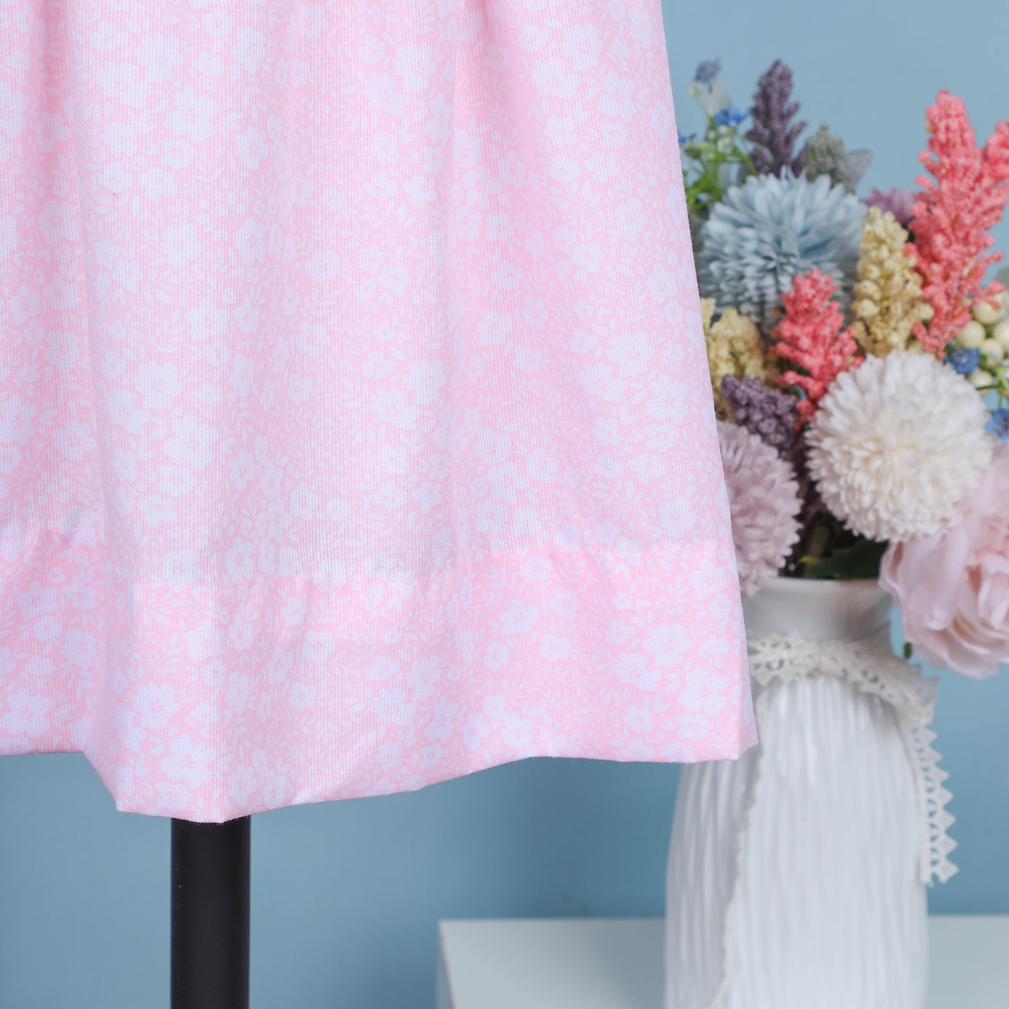 Norve Pink Embroidery Dress