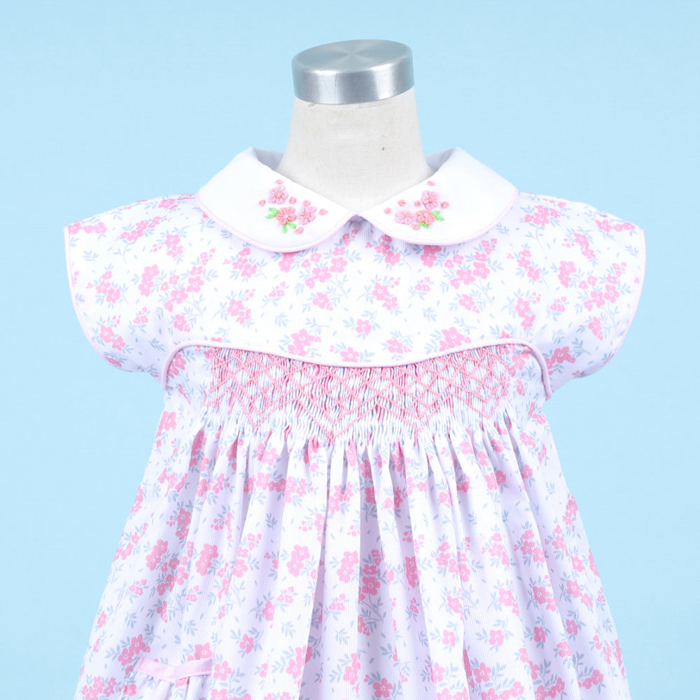 Martina Pink Floral Dress