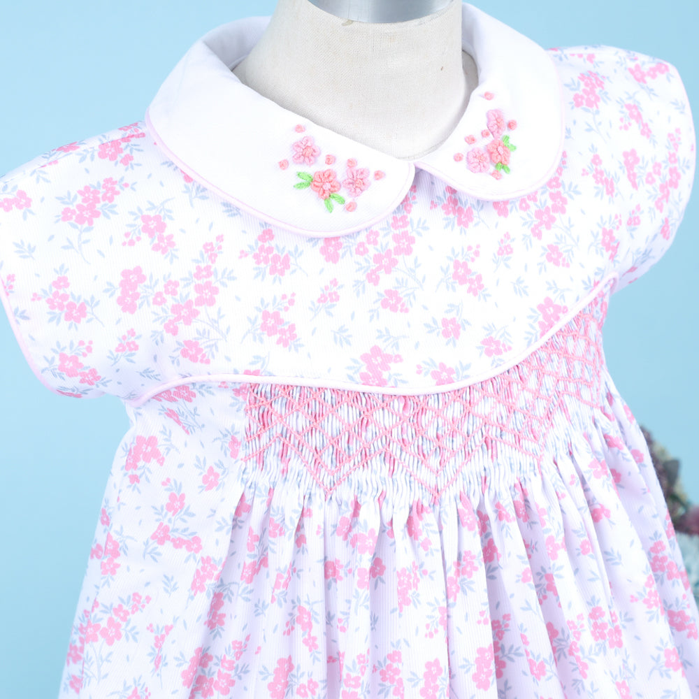 Martina Pink Floral Dress