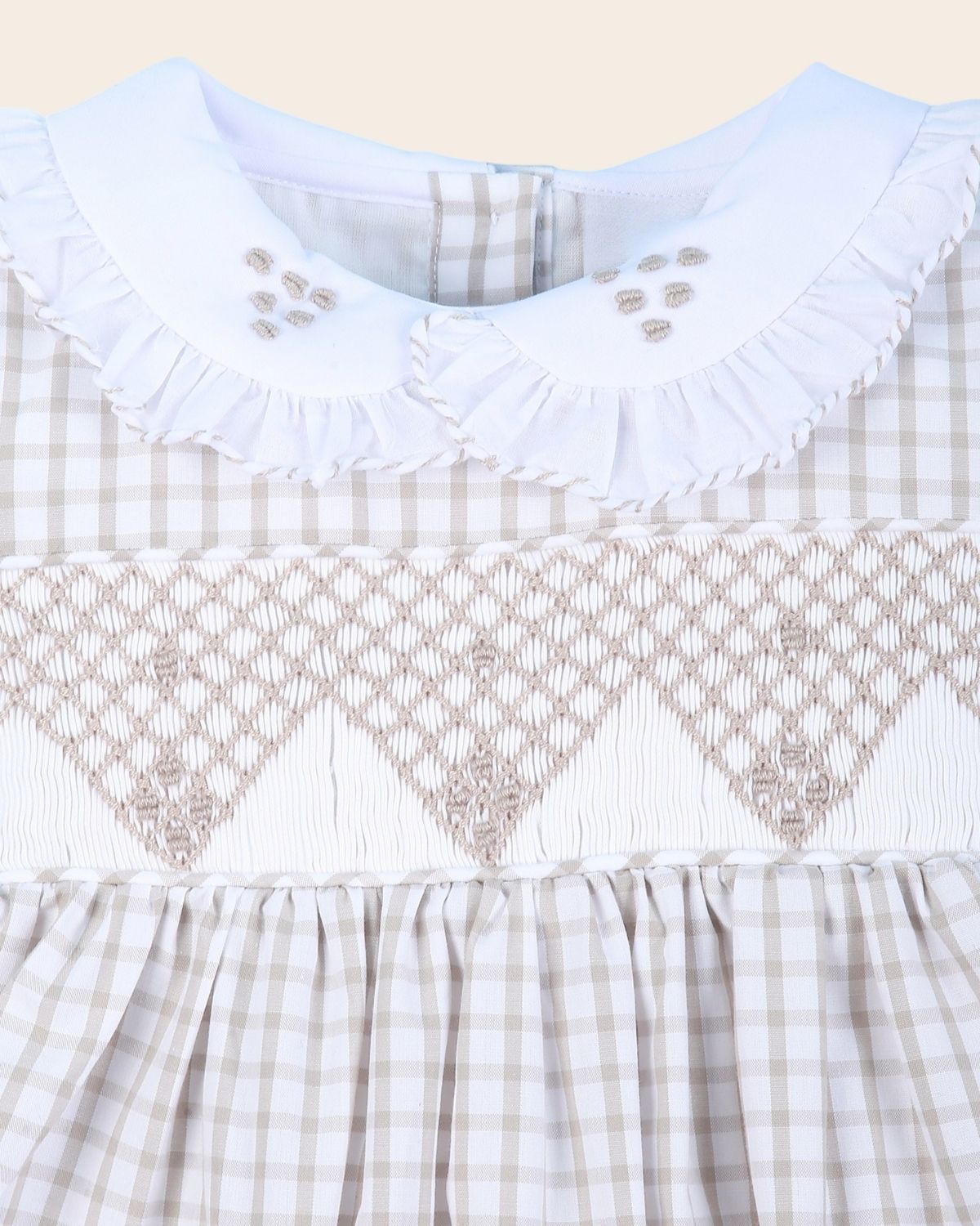 Daniela Geometric Smocked Dress