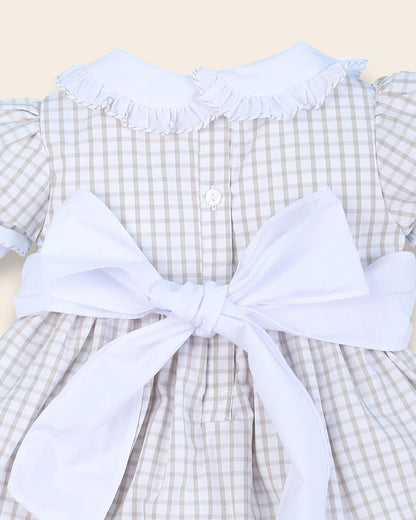 Daniela Geometric Smocked Dress