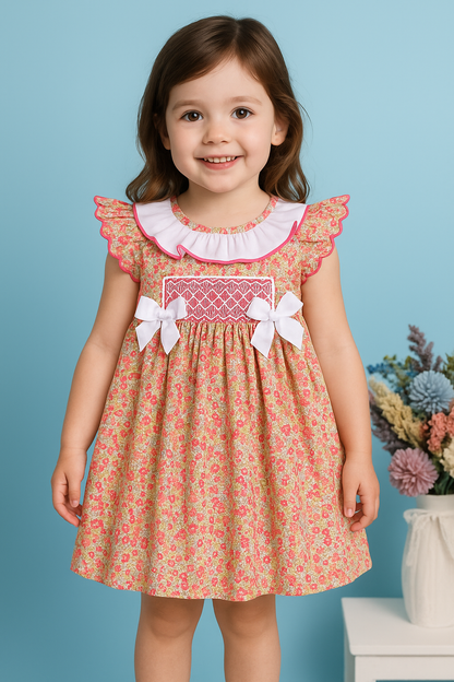 Juliette Red Floral Dress