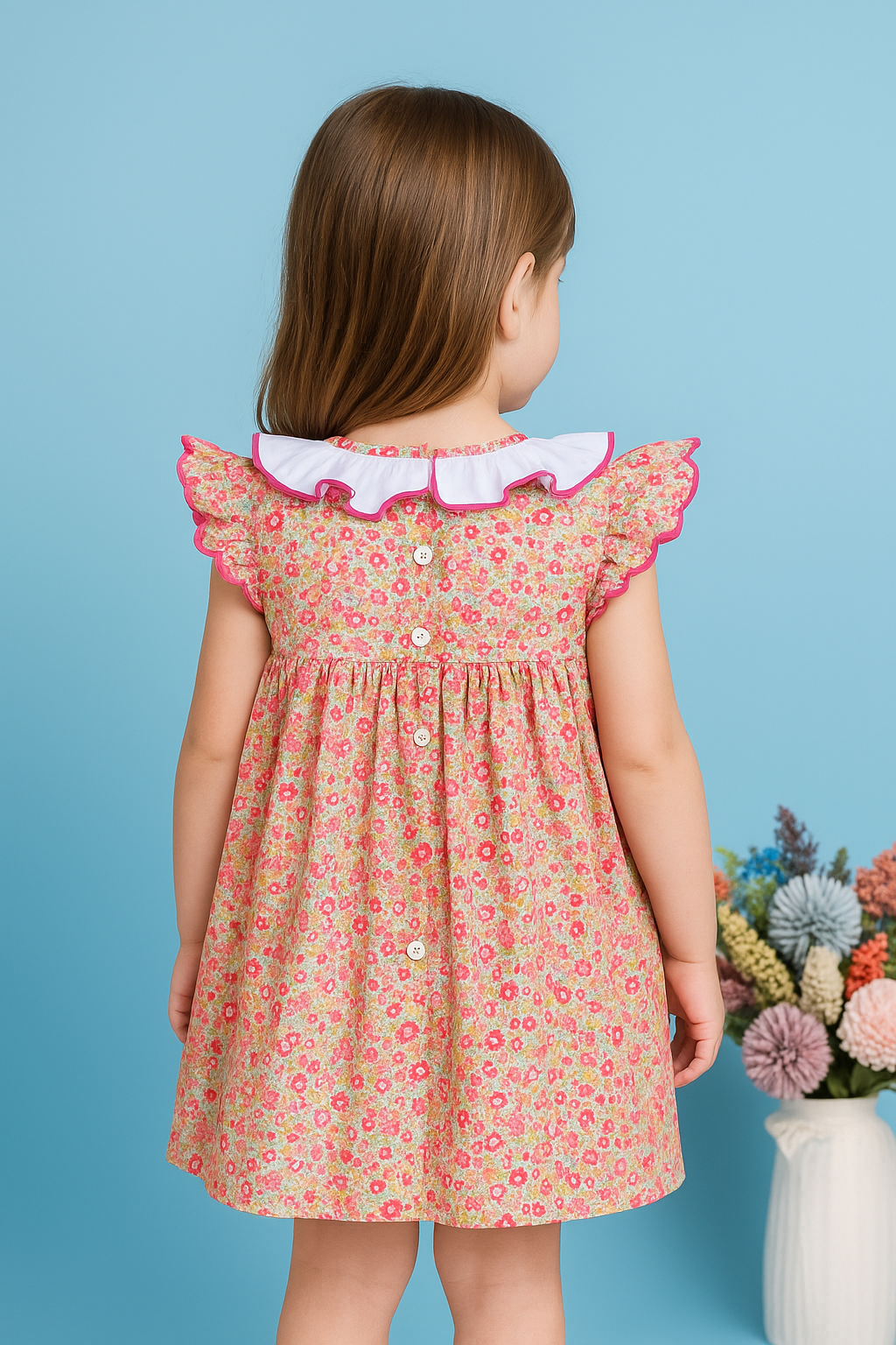 Juliette Red Floral Dress