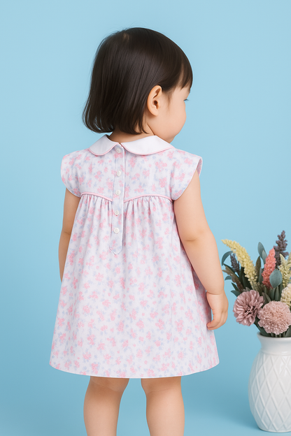 Martina Pink Floral Dress