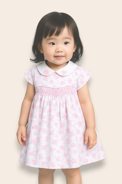 Martina Pink Floral Dress