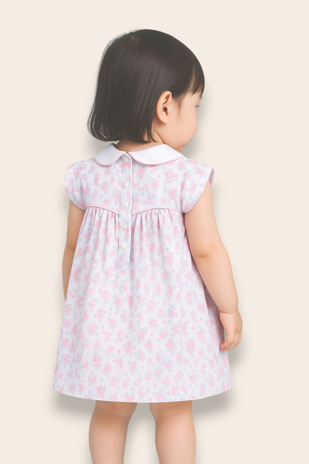 Martina Pink Floral Dress