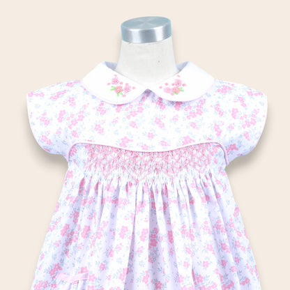 Martina Pink Floral Dress