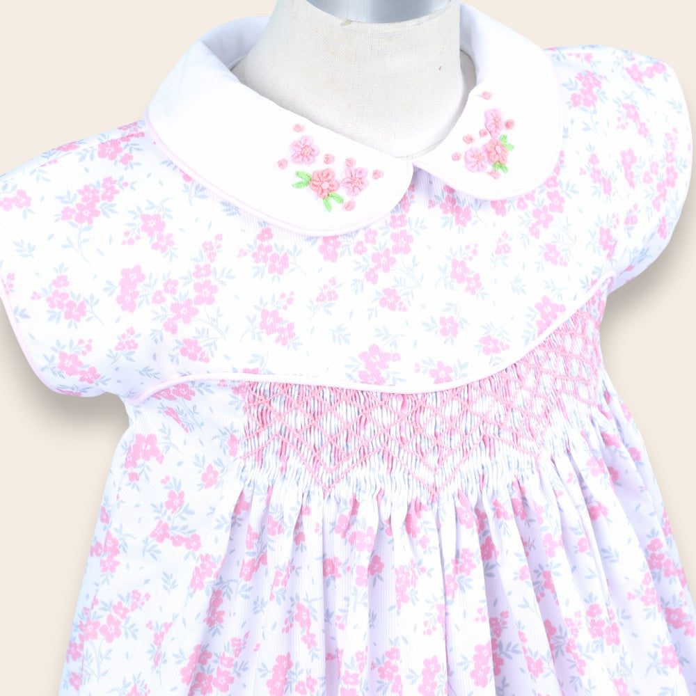 Martina Pink Floral Dress