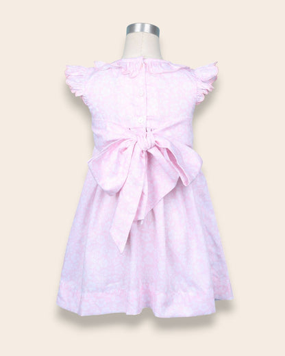Mirella Pink Hand-Smocked Dress
