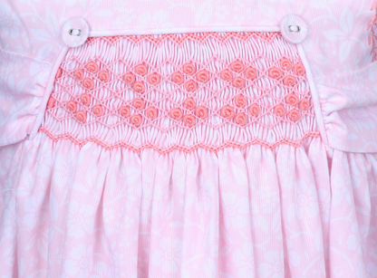 Mirella Pink Hand-Smocked Dress