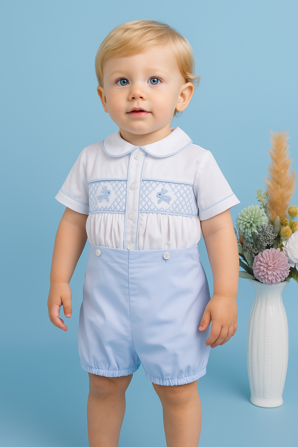 Sergio Blue Embroidery Set