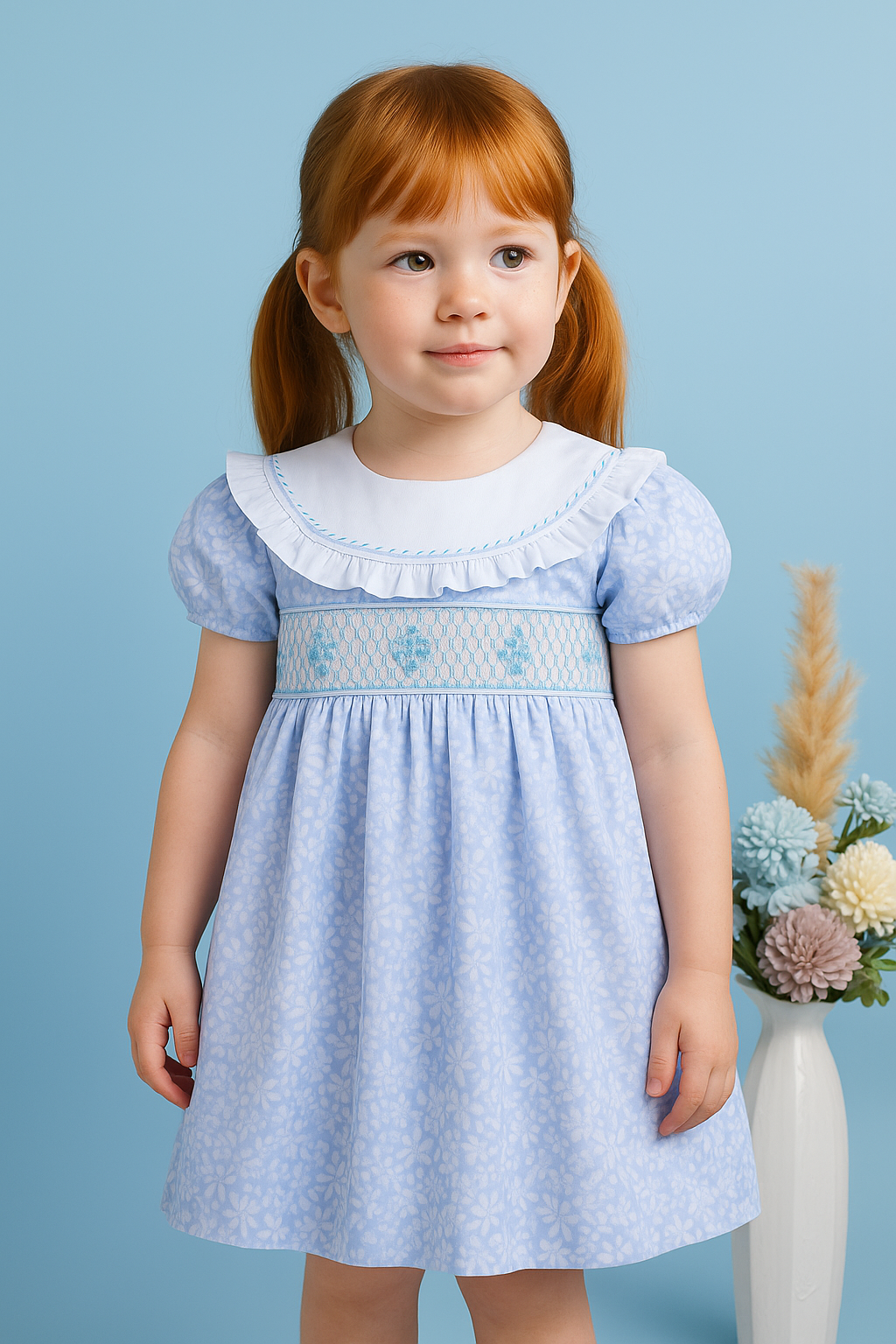 Valeria Floral Embroidery Dress