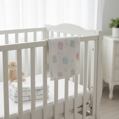 Baby swaddle Blanket-Sheep (white)