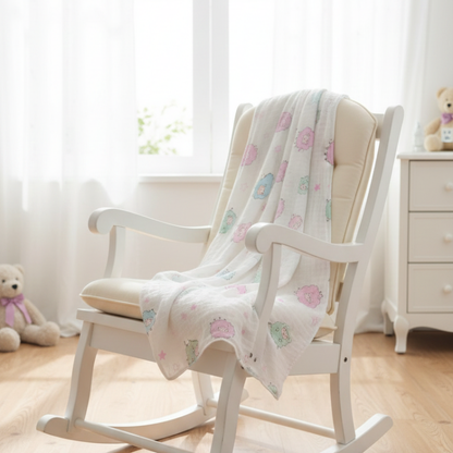 Baby swaddle Blanket-Sheep (white)